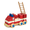 TARNAWA Wóz strażacki z klocków mały - drewniany samochód zabawka (2)