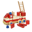 TARNAWA Wóz strażacki z klocków mały - drewniany samochód zabawka (3)