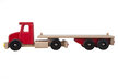 LUPO TOYS Duża czerwona ciężarówka z naczepą (2)