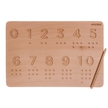 EMOKKE Tablica drewniana Montessori do nauki pisania cyfr (2)